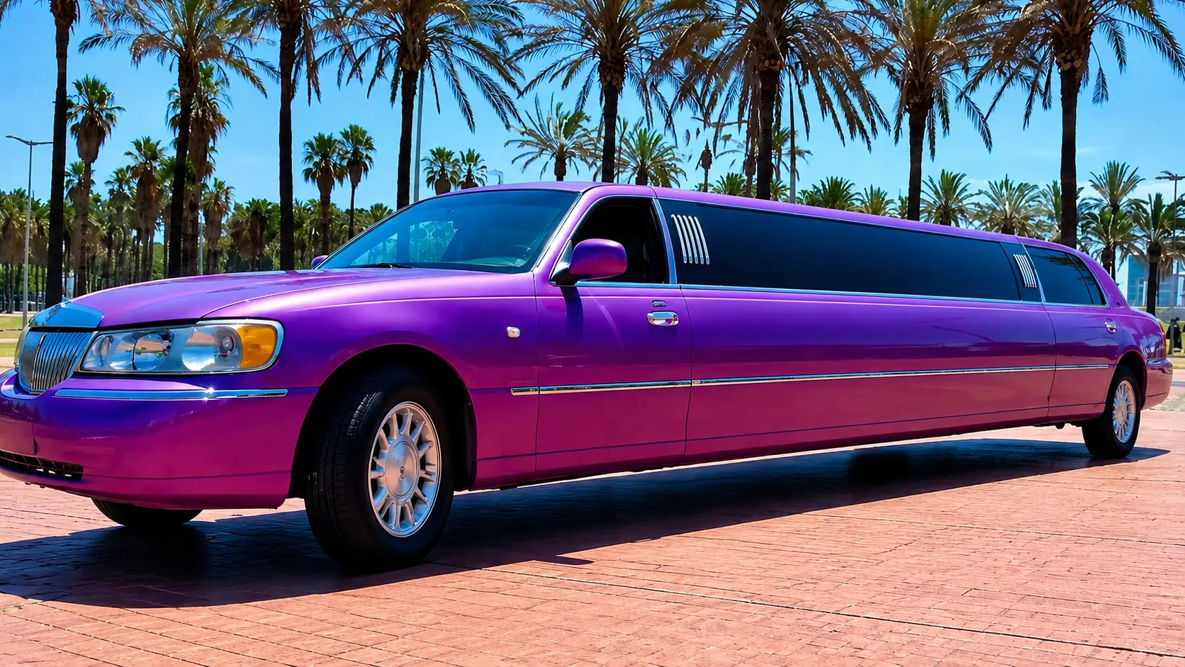 Pink-Lincoln-limousine (2) Limusina Lincoln rosa